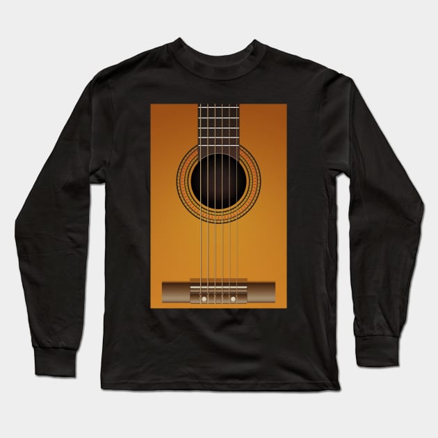 classical guitar Long Sleeve T-Shirt by psychoshadow